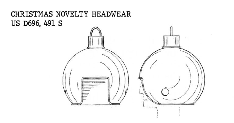 Design un cappello natalizio a forma di pallina decorativa di Natale
